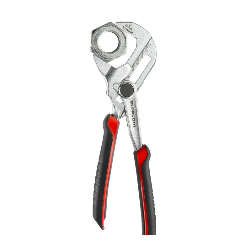 Facom Chrome Vanadium Steel Bi-Material Handle Plier Wrench 250mm Overall PWF250CPEPB