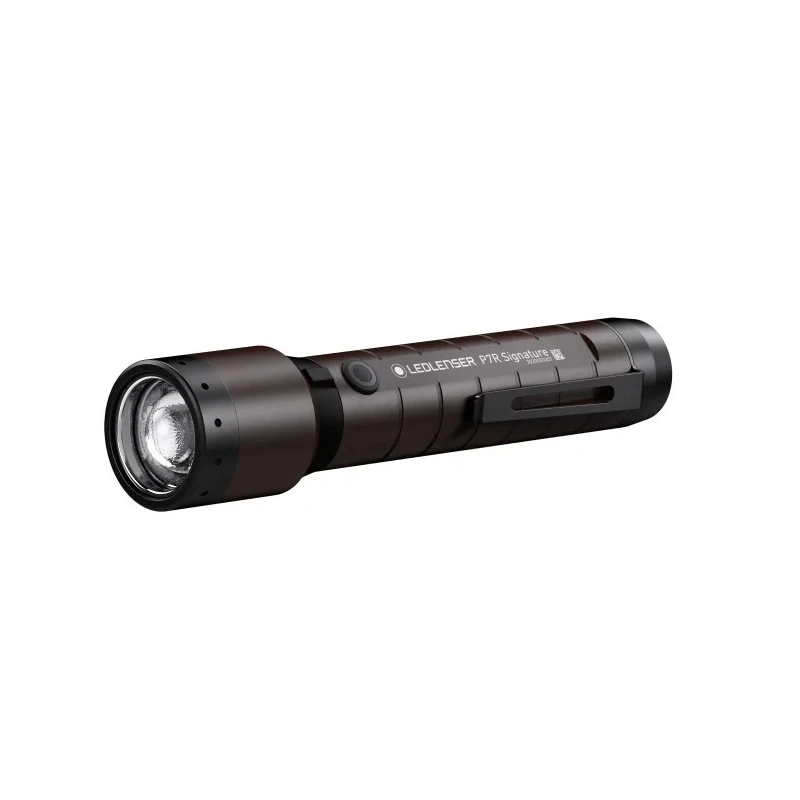 LEDLENSER Black Aluminium Alloy Rechargeable LED Torch 2000 lm 330m Beam Distance P7R SIGNATURE