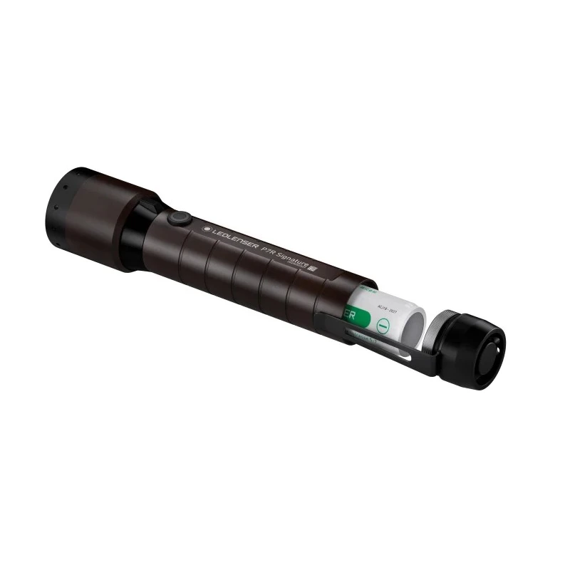 LEDLENSER Black Aluminium Alloy Rechargeable LED Torch 2000 lm 330m Beam Distance P7R SIGNATURE