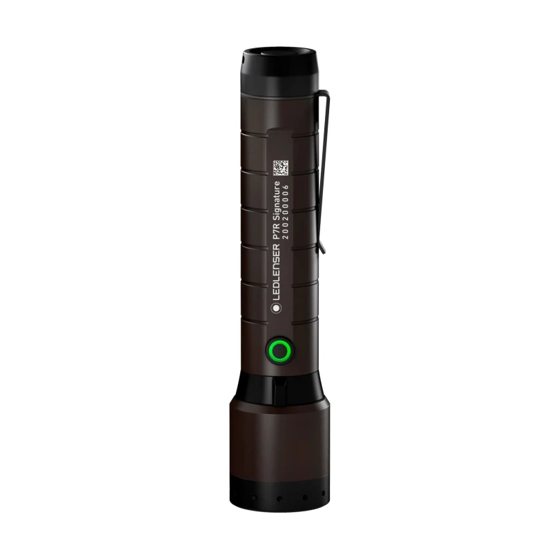 LEDLENSER Black Aluminium Alloy Rechargeable LED Torch 2000 lm 330m Beam Distance P7R SIGNATURE