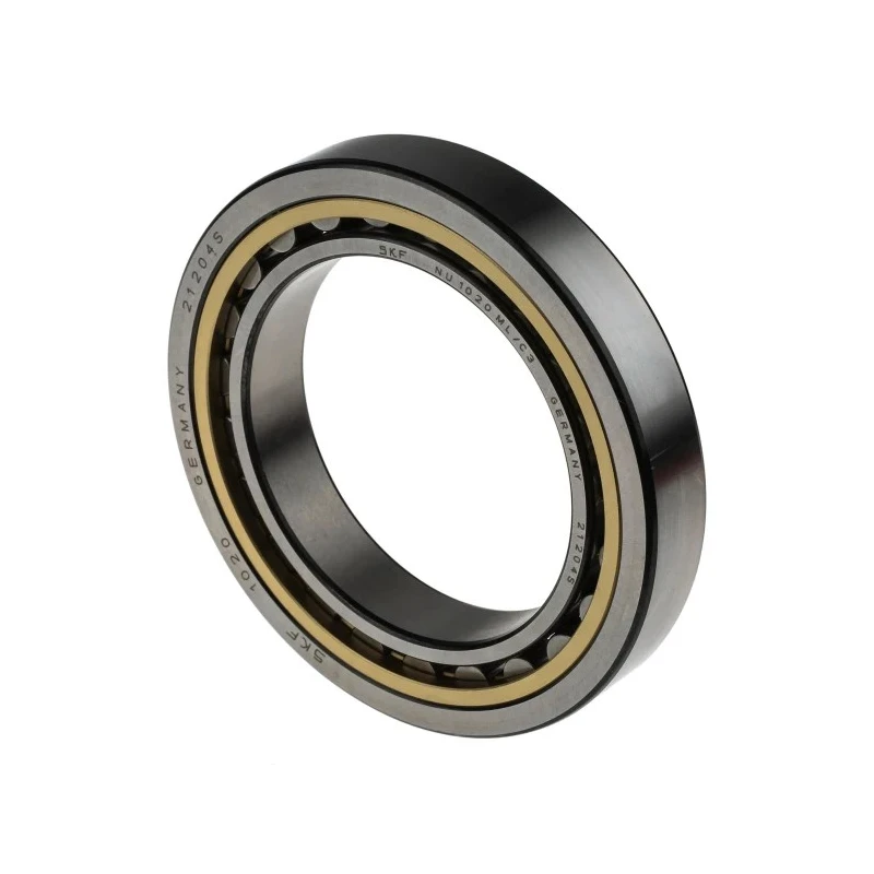 SKF Cylindrical Roller Bearing 100 mm ID, 150 mm OD, 24 mm Width, Steel Rollers, Machined Metal Cage, Flanged NU 1020 ML/C3