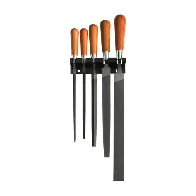 Facom Engineers File Set with Hand Handles, 5 Pieces, Second Cut, Model STG