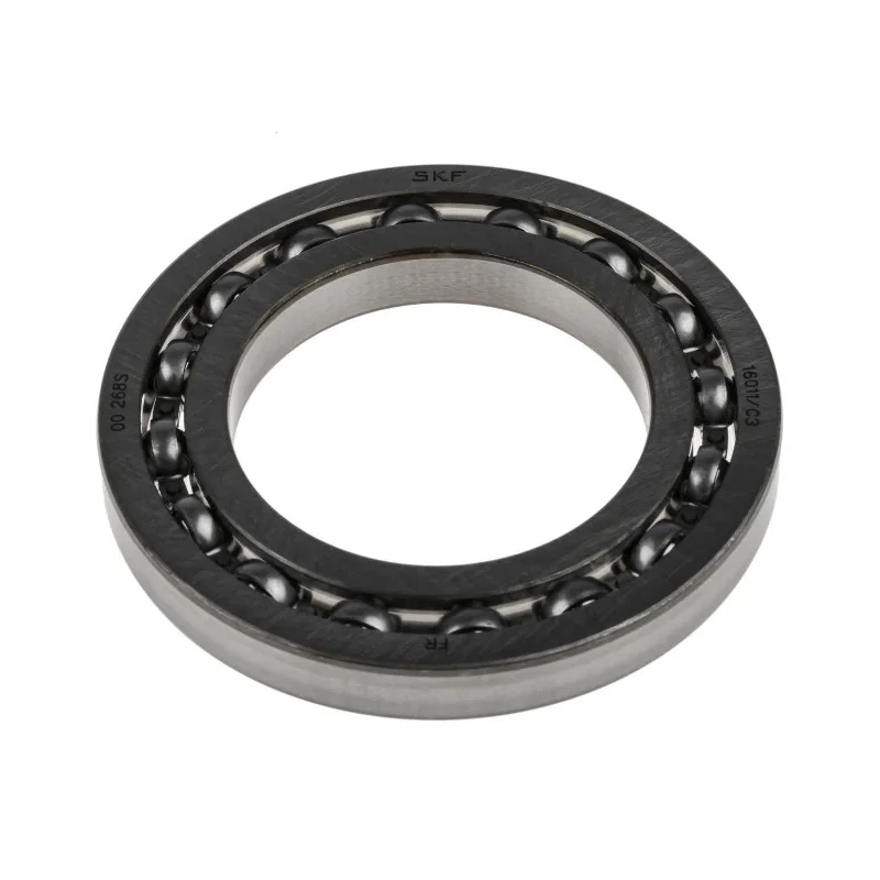 SKF Single Row Deep Groove Ball Bearing 55 mm ID, 90 mm OD, Race Width 11 mm, C3 Clearance 16011/C3