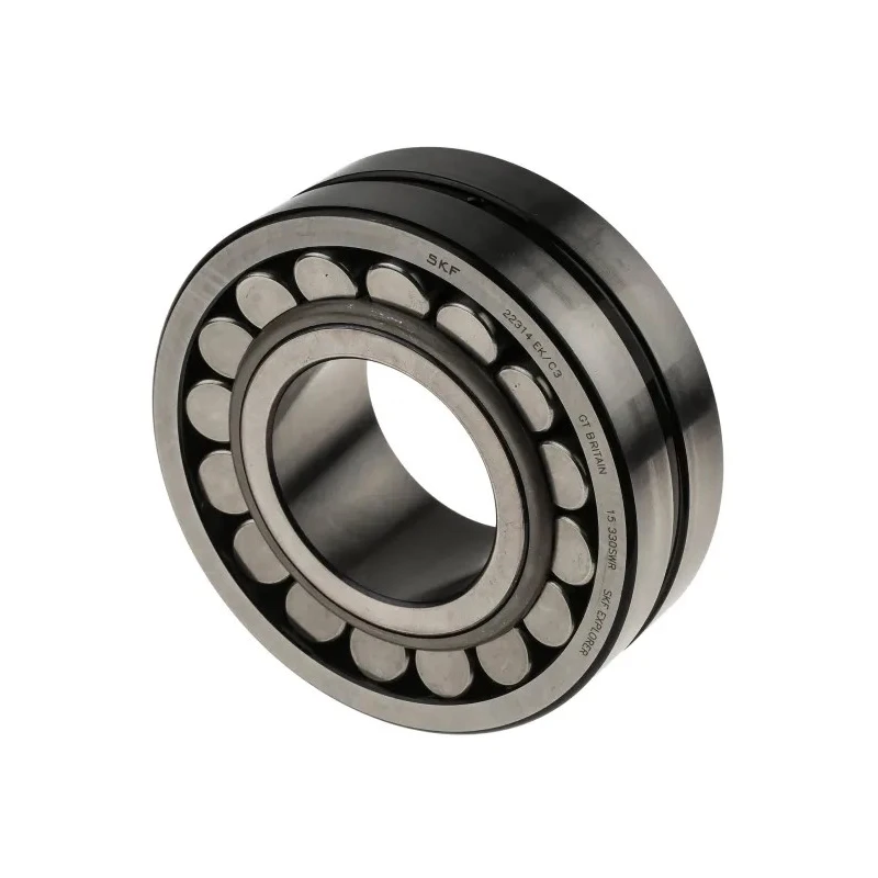 SKF Spherical Roller Bearing 70 mm Inside Diameter 150 mm Outside Diameter Tapered Bore Sheet Metal Cage 22314 EK/C3