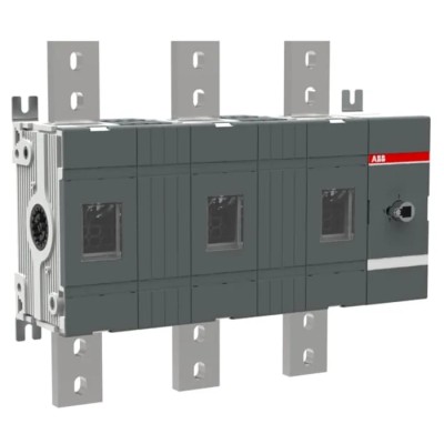ABB 3-Pole Surface Mount Switch Disconnector IP00 OT Series 0A 454.5mm Width 167mm Length 167mm Depth 