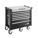 Facom 7 Drawer Wheeled Roller Cabinet, Tool Chest with Centralized Key Lock and 6 High Performance 160 mm Wheels JET.7NM5APF
