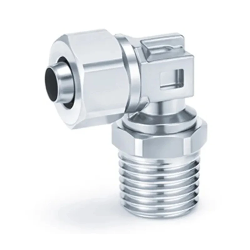 SMC Pneumatic Fitting Swivel Elbow Push In 4 mm Series KFG2, Operating Temperature -65 to 260°C 