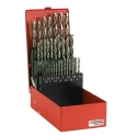 Facom 19-Piece Twist Drill Bit Set Steel Stainless Steel Grey Cast-Iron Aluminium Alloy 1 mm to 10 mm 222A.TJ19