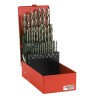 Facom 19-Piece Twist Drill Bit Set Steel Stainless Steel Grey Cast-Iron Aluminium Alloy 1 mm to 10 mm 222A.TJ19