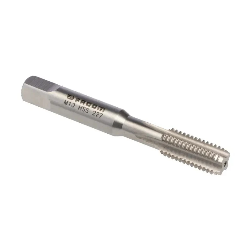Facom Metric Standard Threading Tap M10 Thread Size, High Speed Steel, 80mm Length 227.10X150T2