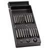 Facom Hex Torx Screwdriver Bit Set 20 Pieces Steel, Sizes 4-10 mm, M5-M10 mm, T30-T50 mm, TT10-TT40 mm MOD.E20L