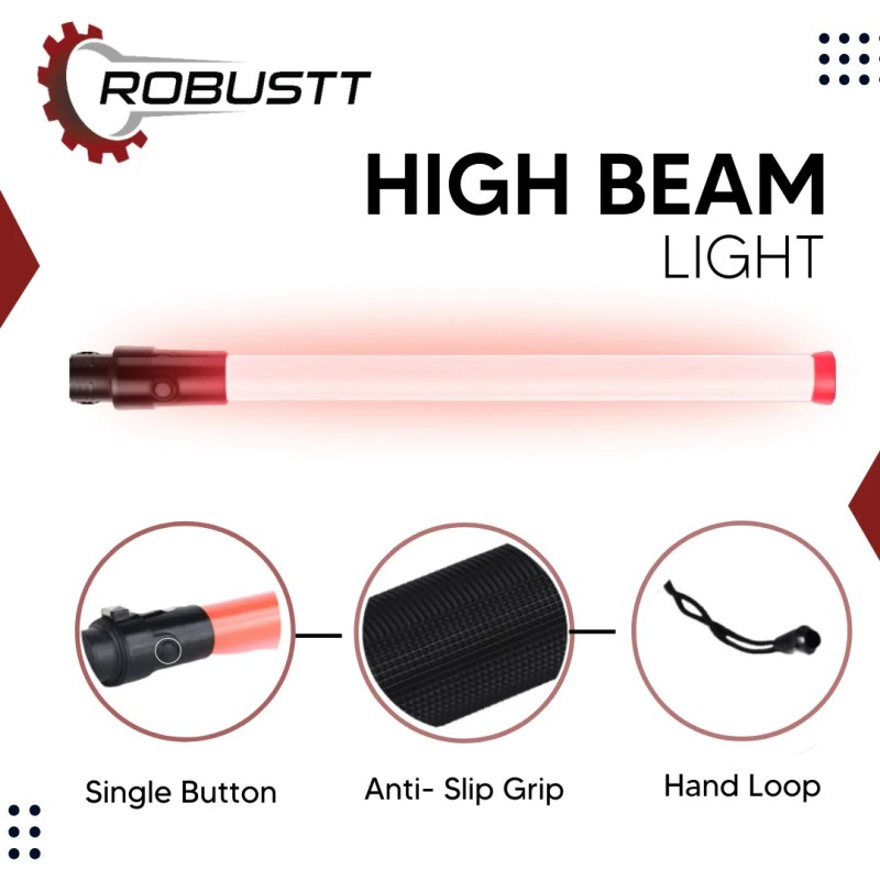 Buy Robustt Baton Light Stick 21 Inch, Pack of 10 Bulk Buy