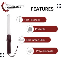 Buy Robustt Baton Light Stick 21 Inch, Pack of 10 Bulk Buy