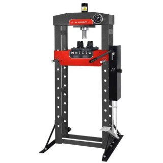 Facom 20 Tonnes Hydraulic Machine Press with Double Pump, Foot and Hand Control, Eye-Level Pressure Gauge W.420PF