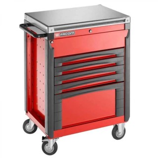 Facom 5 Drawer Wheeled Roller Cabinet Aluminium CR.T5XLPF