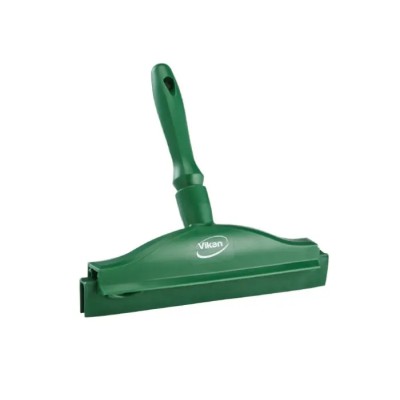 Vikan Green Squeegee, 95 mm Height x 70 mm Width x 250 mm Depth, Polypropylene and Thermoplastic Elastomer Rubber 77112