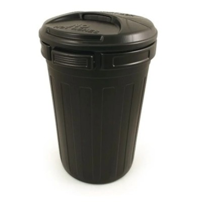 RS PRO 80L Black Flip Polyethylene Dustbin United Kingdom 700mm Height 470mm Diameter 236-4295