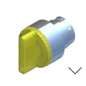 RS PRO 2 Position Illuminated Selector Switch Head, 22.5 mm Cutout, Yellow Handle, IP65 238-3912