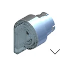 RS PRO 2 Position Illuminated Selector Switch Head, 22.5 mm Cutout, Transparent Handle, IP65 238-3914
