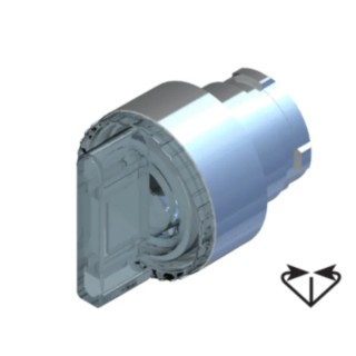 RS PRO 3 Position Illuminated Selector Switch Head 22.5 mm Cutout Transparent Handle IP65 238-3917