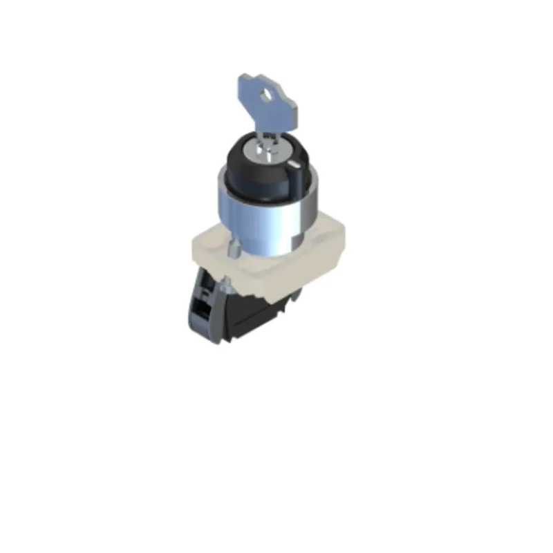 RS PRO Key Selector Switch 1 NO Contact 22.5 mm Cutout Diameter 2 Positions Maintained Operation 238-3957