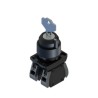 RS PRO Key Selector Switch 1 NO/1 NC, 22.5 mm Cutout Diameter, 2 Positions, Maintained, Screw Terminal, IP65 IP20 238-3964