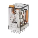 Finder Power Relay, 24V DC Coil Voltage, 7A Switching Current, 4PDT Contact Configuration, Silver Alloy 55.34.9.024.0094