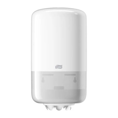 Tork Mini Wipe Dispenser Wall Mount White Plastic Compact Design 558000