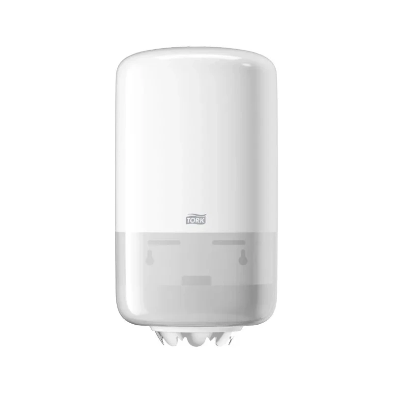 Tork Mini Wipe Dispenser Wall Mount White Plastic Compact Design 558000