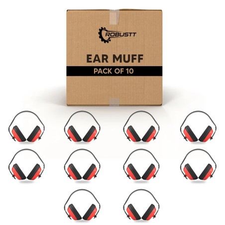 Buy Robustt Earmuffs For Noise Reduction Rating Pack of 10