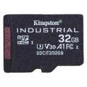 Kingston 32 GB Industrial Grade MicroSDHC microSD UHS-I A1 Class 10 U3 SDCIT2/32GBSP