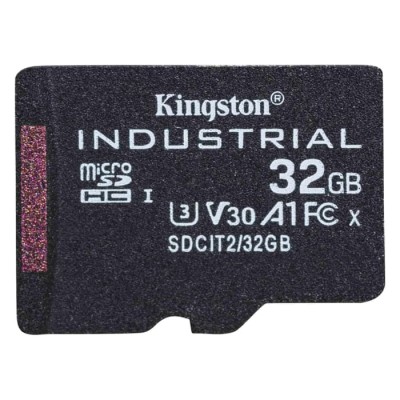 Kingston 32 GB Industrial Grade MicroSDHC microSD UHS-I A1 Class 10 U3 SDCIT2/32GBSP