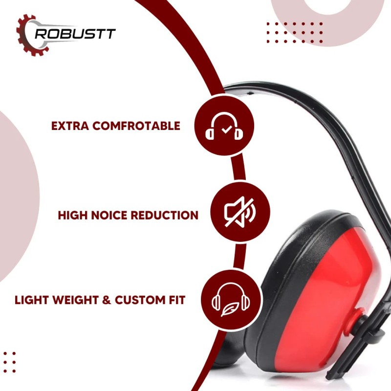 Buy Robustt Earmuffs For Noise Reduction Rating Pack of 10