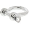 RS PRO Stainless Steel Bow Shackle, Screw Pin, 0.12 t Safe Working Load, 5mm Diameter, 10mm Jaw Width 312-3550