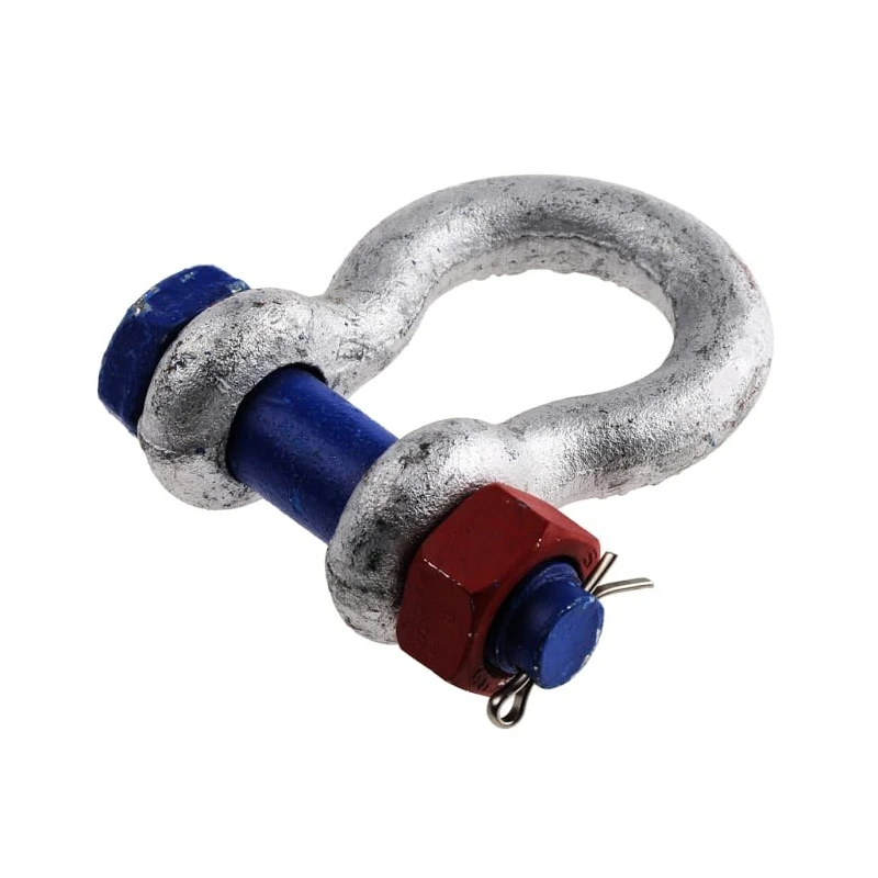 RS PRO Zinc Plated Steel Bow Shackle, 2 t Safe Working Load, 12.7 mm Diameter, Split Pin 312-3358