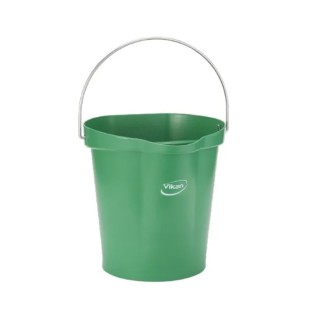 Vikan 12L Polypropylene Green Standard Bucket with Handle 56942