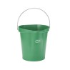 Vikan 12L Polypropylene Green Standard Bucket with Handle 56942