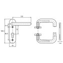 Steinbach & Vollman Black Polyamide Handle 170 mm Height, 45 mm Width, 170 mm Length 379-9040