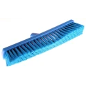 Vikan Broom Push Broom, Blue With Polyethylene Terephthalate Bristles for Dry and Wet Areas 31793