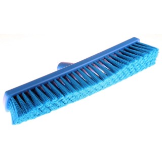 Vikan Broom Push Broom, Blue With Polyethylene Terephthalate Bristles for Dry and Wet Areas 31793