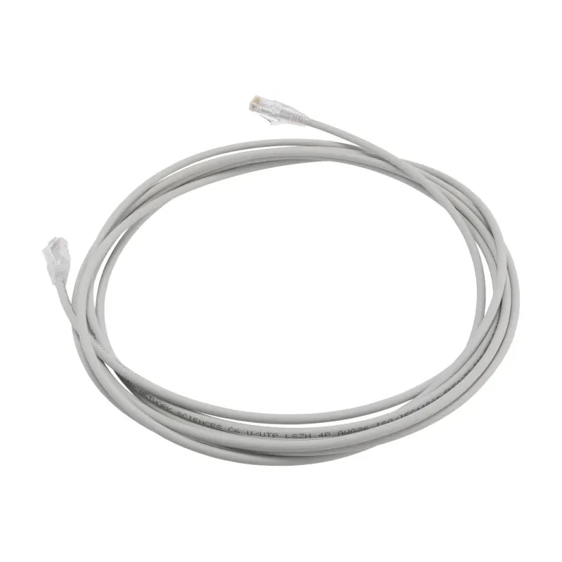 HellermannTyton Connectivity Cat6 Cable, Grey, 5 m Length, Terminated, U/UTP PVC Jacket CAT6
