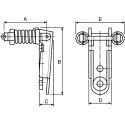 Savigny Stainless Steel Lockable Spring Loaded Toggle Latch 87mm x 48mm x 15.5mm 41076 IB