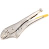 Stanley Lock-Grip Plier Curved Jaw, 225mm Overall Length, Chrome Steel, Chrome Plated Rust Resistant Finish 0-84-809