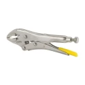 Stanley Lock-Grip Plier Curved Jaw, 225mm Overall Length, Chrome Steel, Chrome Plated Rust Resistant Finish 0-84-809