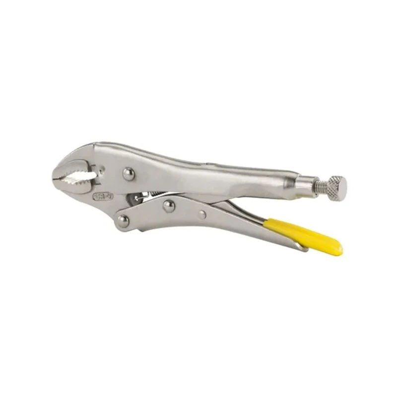 Stanley Lock-Grip Plier Curved Jaw, 225mm Overall Length, Chrome Steel, Chrome Plated Rust Resistant Finish 0-84-809