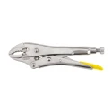 Stanley Lock-Grip Plier Curved Jaw, 225mm Overall Length, Chrome Steel, Chrome Plated Rust Resistant Finish 0-84-809