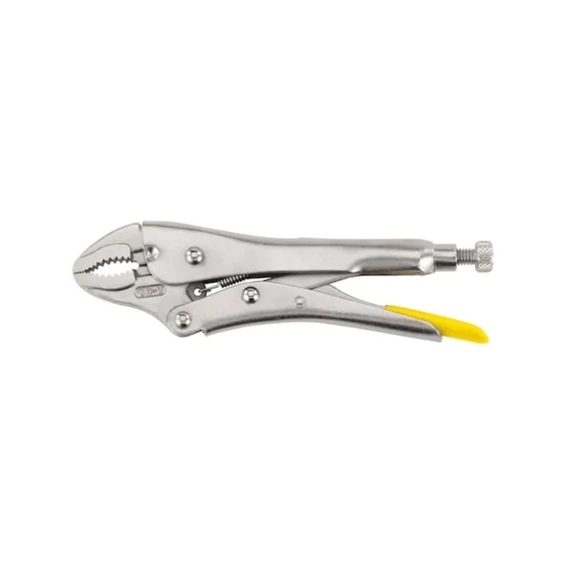 Stanley Lock-Grip Plier Curved Jaw, 225mm Overall Length, Chrome Steel, Chrome Plated Rust Resistant Finish 0-84-809
