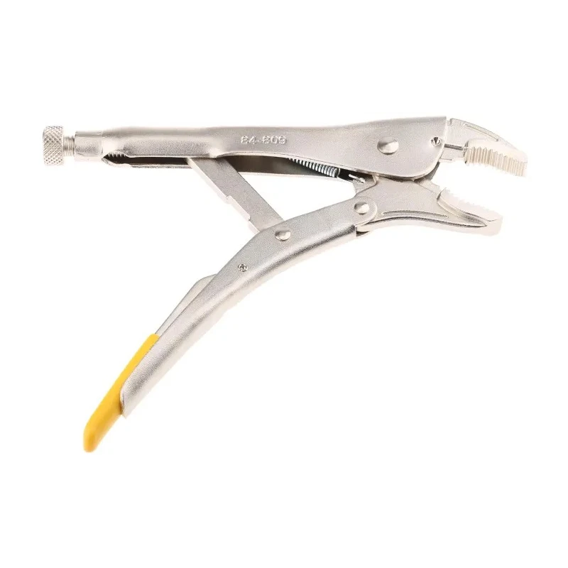 Stanley Lock-Grip Plier Curved Jaw, 225mm Overall Length, Chrome Steel, Chrome Plated Rust Resistant Finish 0-84-809