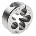 RS PRO Threading Die M12, 33.33 mm Outside Diameter, 11.11 mm Thickness, HSS Material, 1.75 mm Thread Standard 668-0766