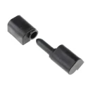 Southco Nylon Barrel Hinge 78mm x 28.5mm x 19mm Free Swinging Lift Off Pin, Satin Chrome Chrome Plated Polished 96-50-420-11